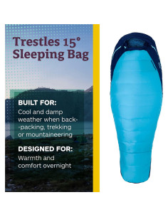 Saco de dormir Marmot Trestles 15 para mujeres - Aislado y resistente al agua 2