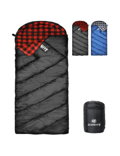 Saco de Dormir ShinHye 0 Grados Franela Algodón XXL Camping