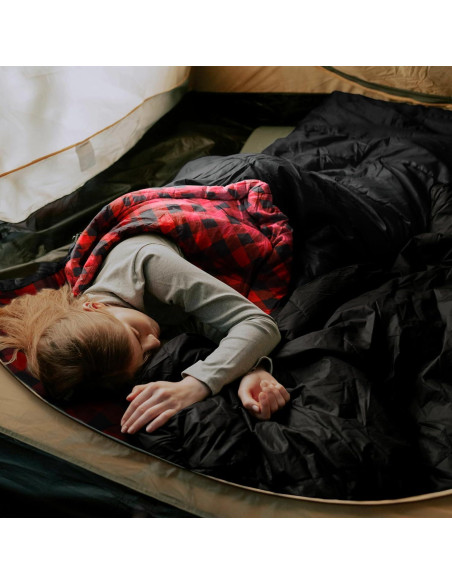 Saco de Dormir ShinHye 0 Grados Franela Algodón XXL Camping