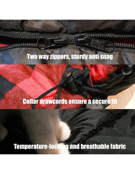 Saco de Dormir ShinHye 0 Grados Franela Algodón XXL Camping