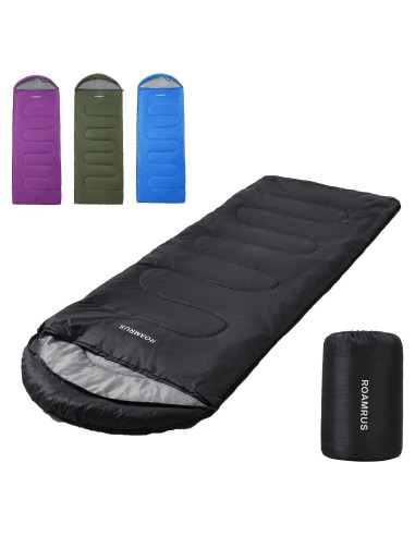 Saco de Dormir ROAMRUS Gris Oscuro 3LB 3/4 Estaciones 1.36kg