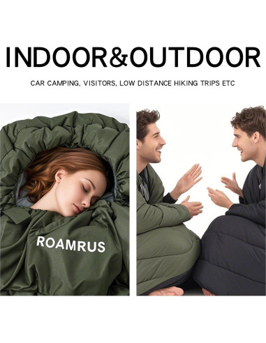 Saco de Dormir ROAMRUS Gris Oscuro 3LB 3/4 Estaciones 1.36kg