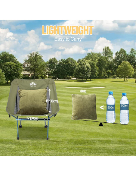 Saco de dormir Night Cat 4 en 1 para camping - Verde militar