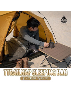 Saco de Dormir OneTigris Trailnap 3 Temporadas Verde OD 2