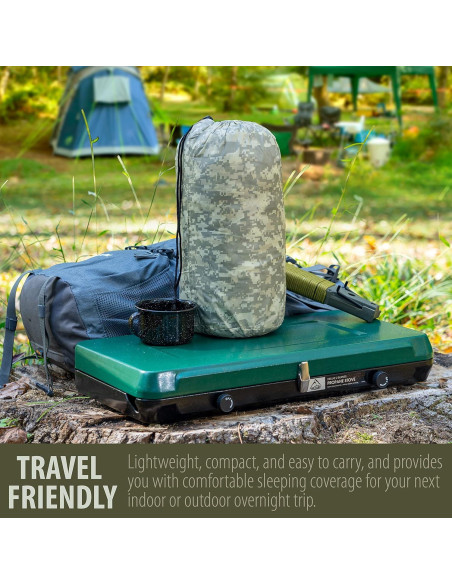 Saco de dormir Maxam Rectangular 71x185 cm Verde Oliva