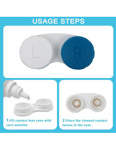 Set de 14 Cajas de Lentes de Contacto Aoutrow Coloridas