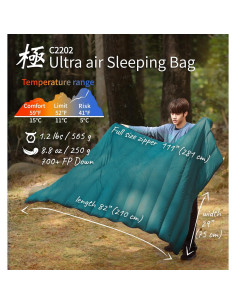 Saco de Dormir Litume C2202 de Plumas 3 Temporadas 500g 2