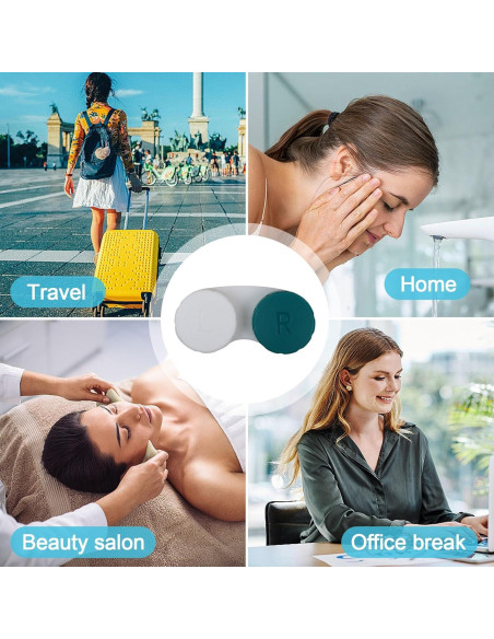 Set de 14 Cajas de Lentes de Contacto Aoutrow Coloridas