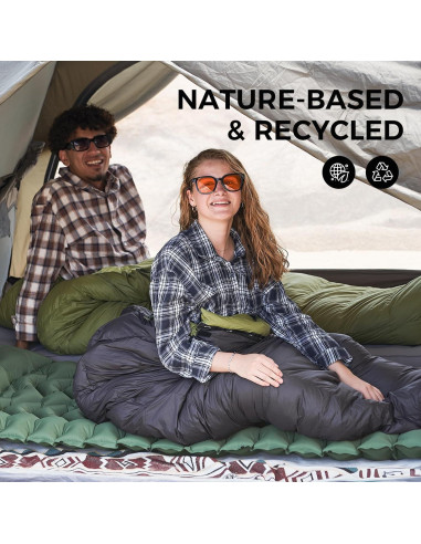 Saco de dormir ATEPA ELEMENTS 450 momia 1 kg impermeable