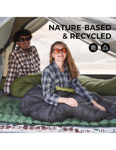 Saco de dormir ATEPA ELEMENTS 450 momia 1 kg impermeable