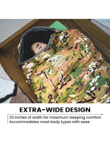 Saco de Dormir Mummy OneTigris 4 Estaciones 0C Camo