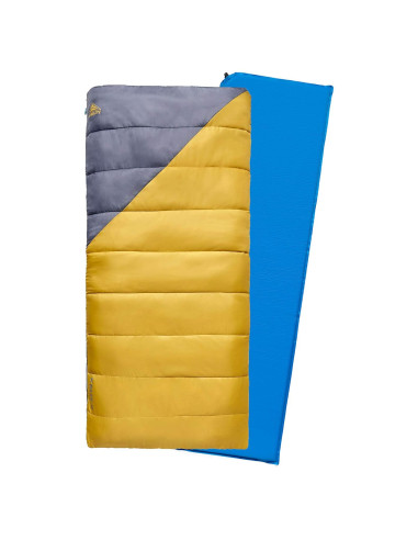 Kit de Campamento Kelty - Saco de Dormir 4C y Colchoneta