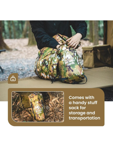 Saco de Dormir Mummy OneTigris 4 Estaciones 0C Camo