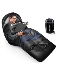 Saco de dormir IFORREST XXL para camping - 87x102cm, 1 persona