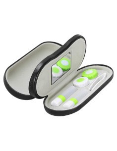 Estuche Doble Lado para Gafas y Lentes de Contacto SteelFever Negro