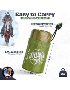 Saco de Dormir de Emergencia Ultra Grande ThinLyneRanch 2 Personas 2