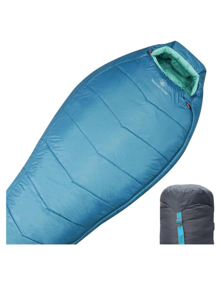 Saco de dormir MOUNTAINLODGE SHINGLE 3-4 estaciones cian