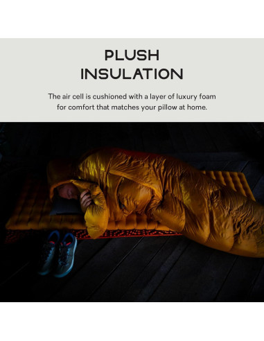 Almohada de Senderismo NEMO Fillo - Perla Negra/Brote de Abeto