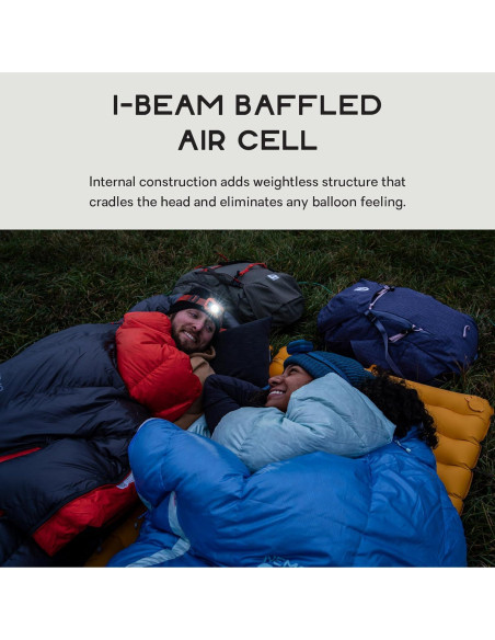 Almohada de Senderismo NEMO Fillo - Perla Negra/Brote de Abeto