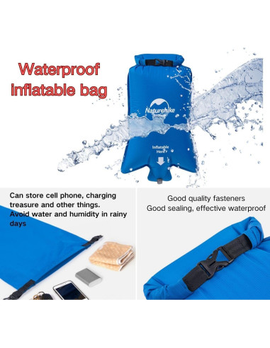 Colchón Inflable Doble Naturehike 120x200 cm 6.45 cm Grosor