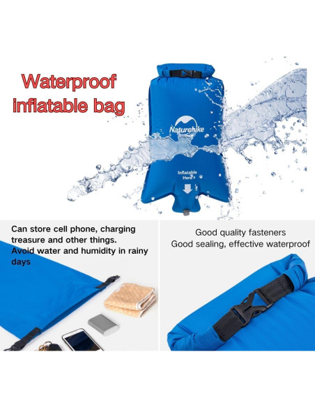 Colchón Inflable Doble Naturehike 120x200 cm 6.45 cm Grosor