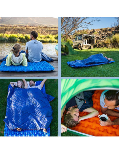 Colchón Inflable Doble Naturehike 120x200 cm 6.45 cm Grosor