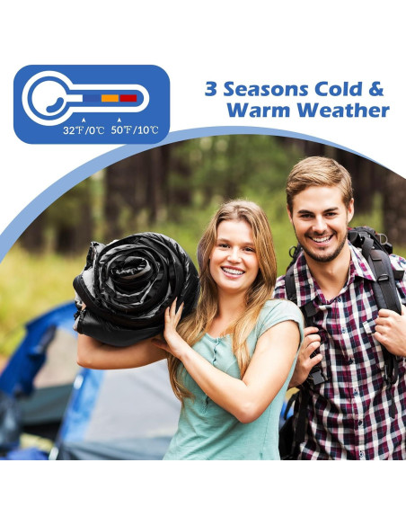 Sacos de Dormir Macarrie 12 Paquetes Impermeables 0C