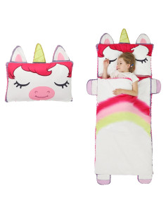 Saco de dormir Wizland para niños - Franela suave 156.7x71.9 cm