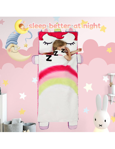 Saco de dormir Wizland para niños - Franela suave 156.7x71.9 cm