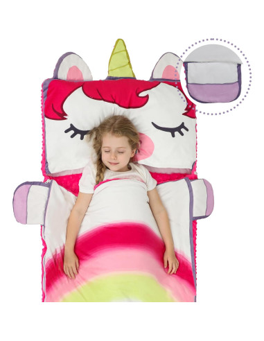 Saco de dormir Wizland para niños - Franela suave 156.7x71.9 cm