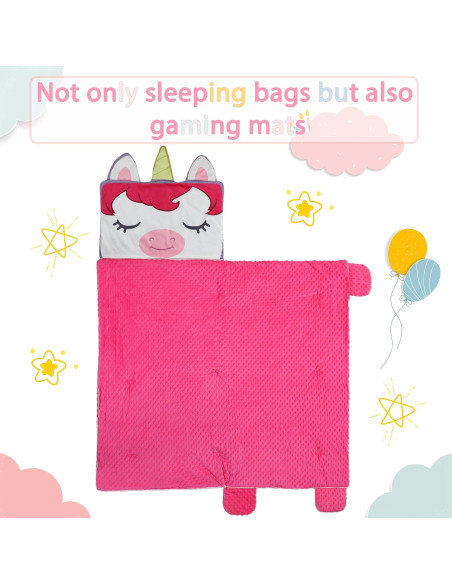 Saco de dormir Wizland para niños - Franela suave 156.7x71.9 cm