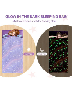 Saco de Dormir HOMBYS Brilla en la Oscuridad 213 cm para Niños 2