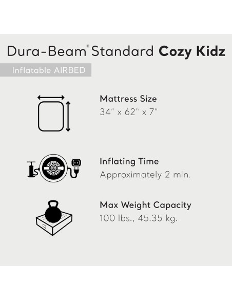 Colchón Inflable Intex 66803EP para Niños 87.6x157.5cm