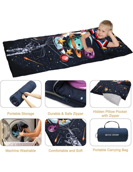 Saco de dormir para niños Hallo Bunny 160x76 cm Astronauta