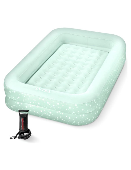 Colchón Inflable para Niños Intex Kidz Travel Bed Verde Menta