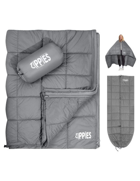 Manta Camping ZIPPIES 3M Thinsulate 200x155cm Gris