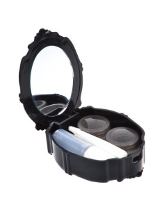 Estuche para Lentes de Contacto AHIER Rosa con Espejo y Accesorios