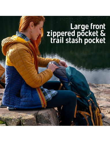 Mochila de Senderismo Kelty Nena 60L para Mujeres - Verde Profundo