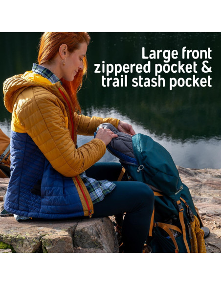 Mochila de Senderismo Kelty Nena 60L para Mujeres - Verde Profundo