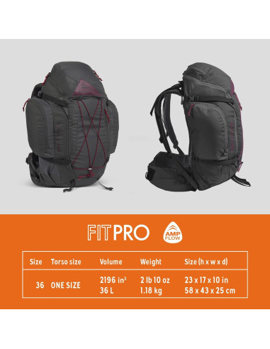 Mochila Kelty Redwing 36L para Mujeres - Senderismo y Viajes