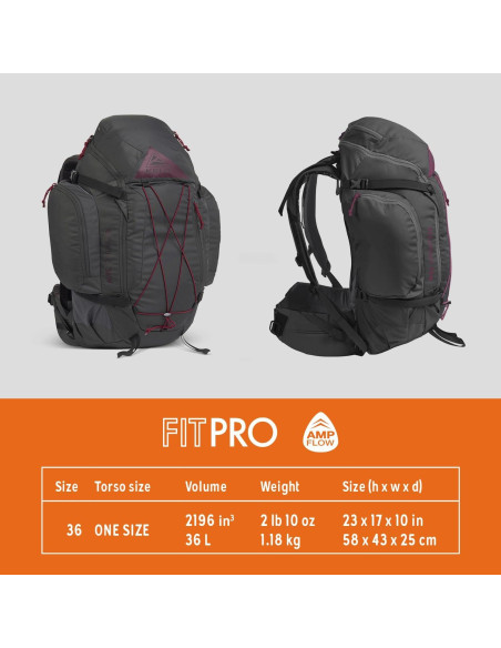 Mochila Kelty Redwing 36L para Mujeres - Senderismo y Viajes