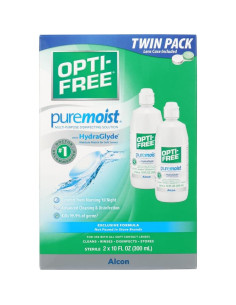 Opti-Free Puremoist Solución Limpiadora para Lentes 2x10oz 2