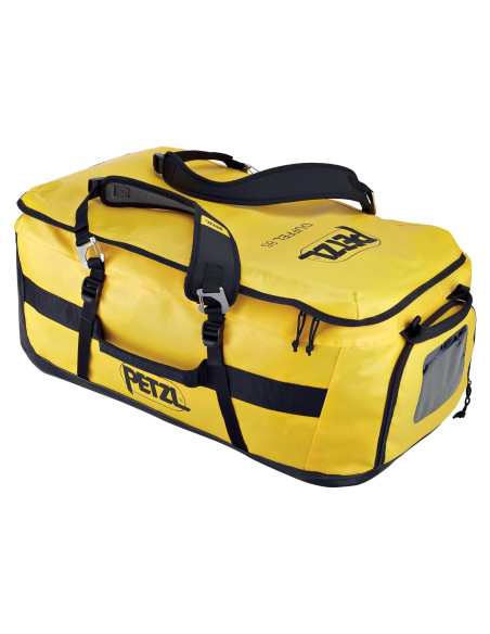 Bolsa de Transporte Petzl Duffel 85L Amarillo Ergonómica