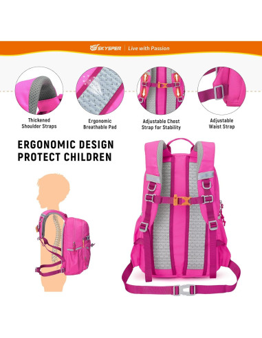 Mochila SKYSPER iKIDS 15L para Niños 4-6 Años Ergonómica
