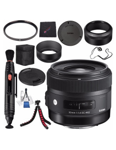 Lente Sigma 30mm f/1.4 DC HSM Art para Canon + Kit de Limpieza