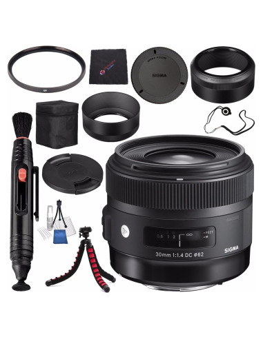 Lente Sigma 30mm f/1.4 DC HSM Art para Canon + Kit de Limpieza