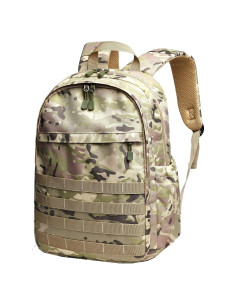 Mochila Escolar Impermeable Wraifa Verde Camo para Niños