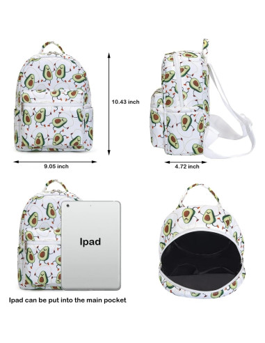 Mochila Mini Aguacate YiXiamo 26.5x23x12 cm Unisex