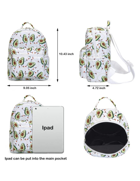 Mochila Mini Aguacate YiXiamo 26.5x23x12 cm Unisex