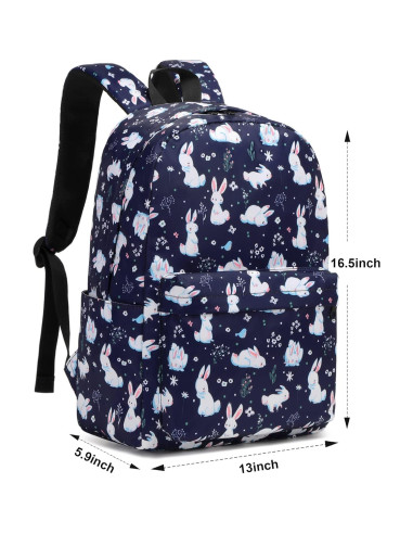 Mochila Escolar Yusudan Bunny para Niñas 33x42x15 cm